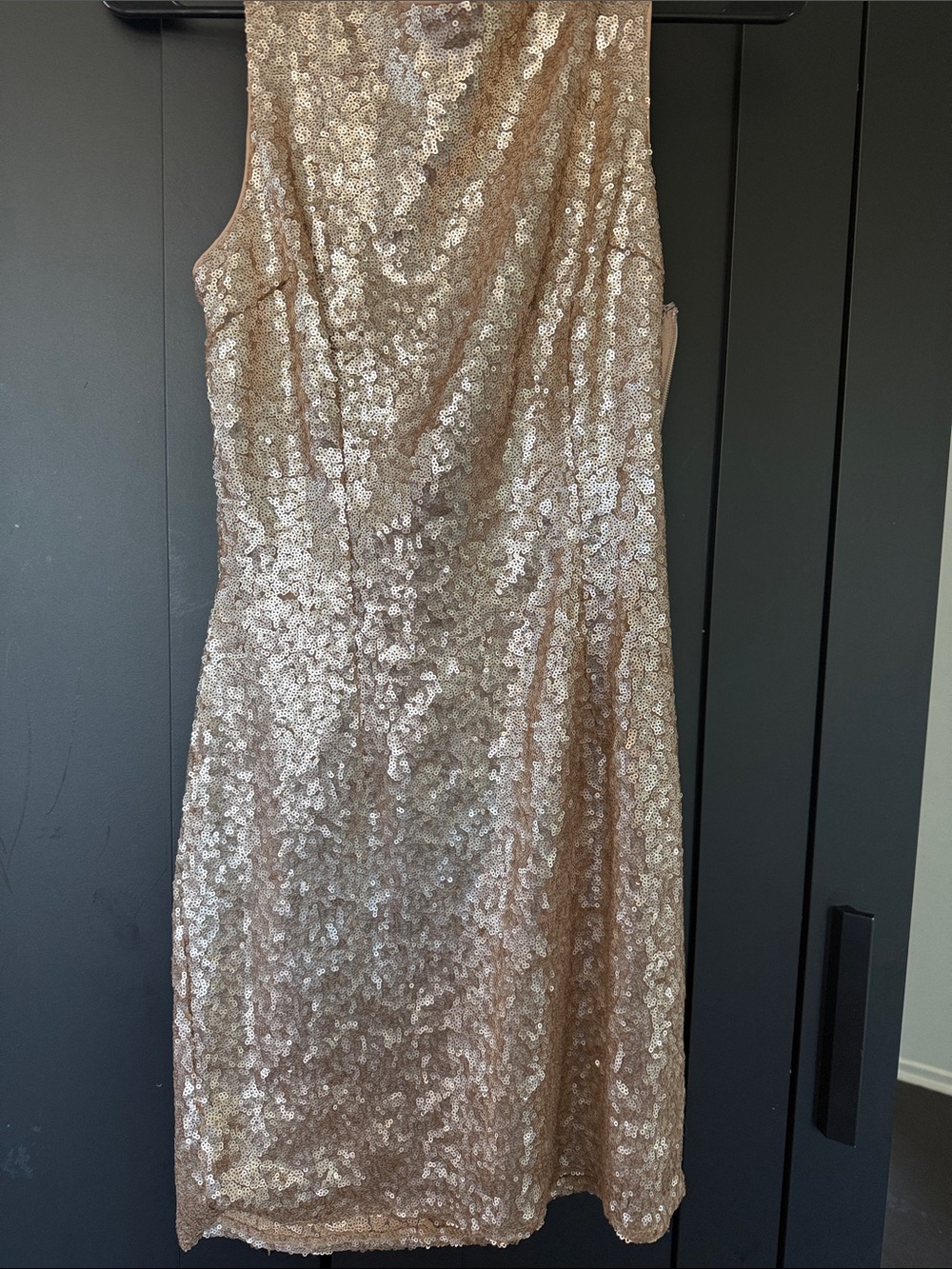 Lulu's Rose Gold Sequin Mini Dress